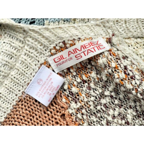 80s Vintage Gil Aimbez for Static Sweater Vest Rib - Picture 6 of 6